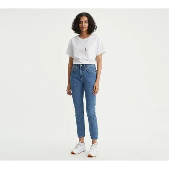 Levi's 501 Jeans Skinny Cut Women's High-Waisted Jeans - Picture 1 of 9